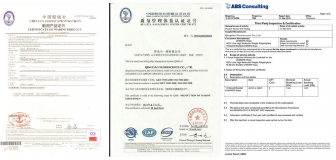 Geflechte HMPE-vezeltouw met 12 strengen UHMWPE-touw UHMWPE-zeertouw 13