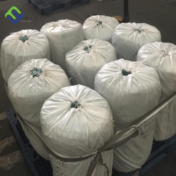 Hoge sterkte Wit 8 strengen polypropyleen touw PP mooring touw 6