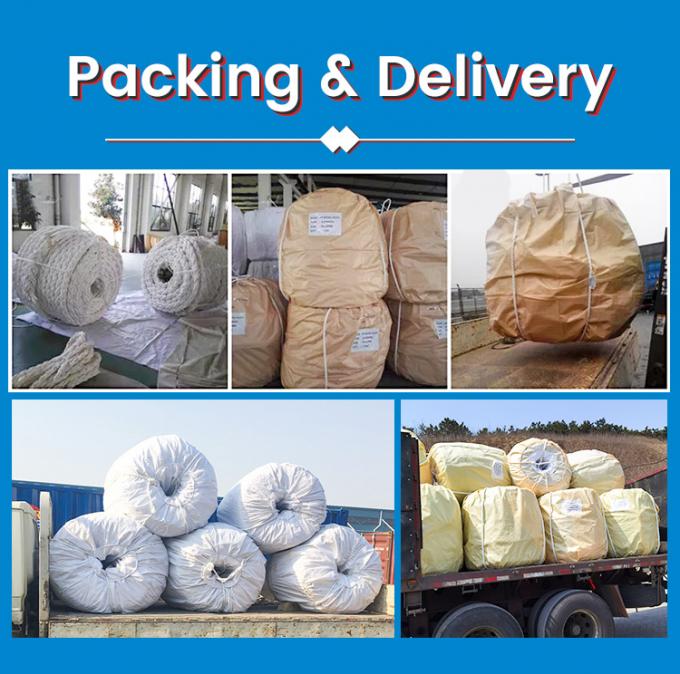 Witte hoge sterkte PP polypropyleen 8 strengen 64 mm mooring touw voor zeeverbinding 14