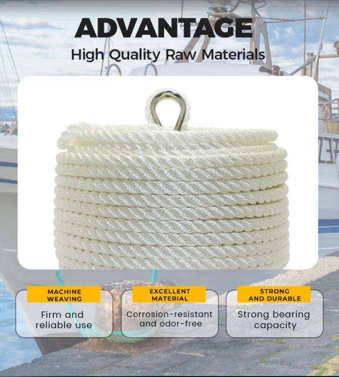 8 strengen PP polyester gemengde marine mooring staart touw 64mm 72mm 80mm met 11m lengte 1