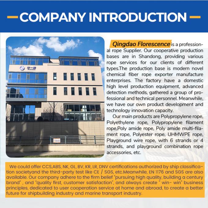 8 strengen PP polyester gemengde marine mooring staart touw 64mm 72mm 80mm met 11m lengte 10