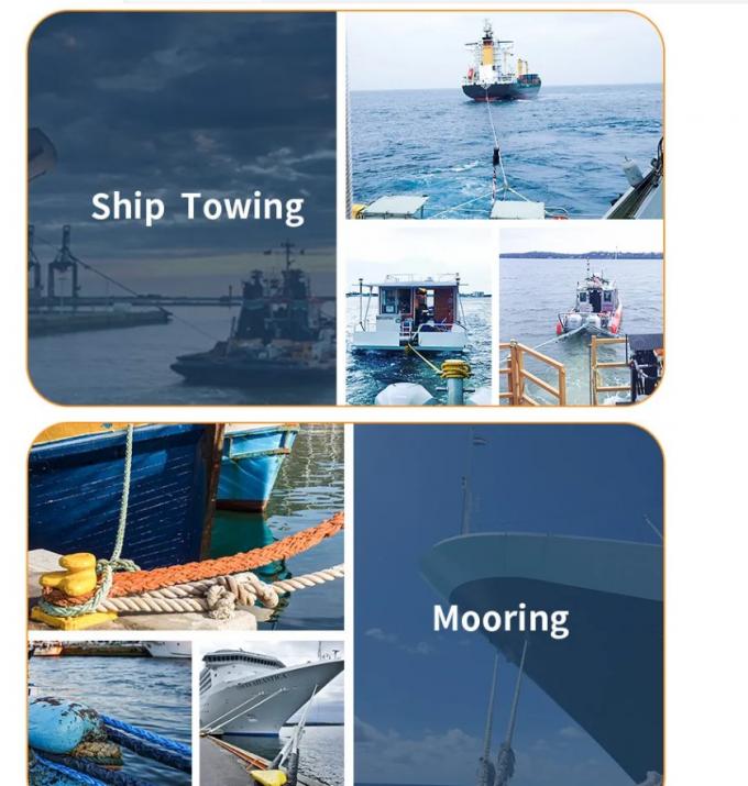 80 mm 60 mm Schepen Mooring touw Polyester Boat Marine touwen 8 Strand 5