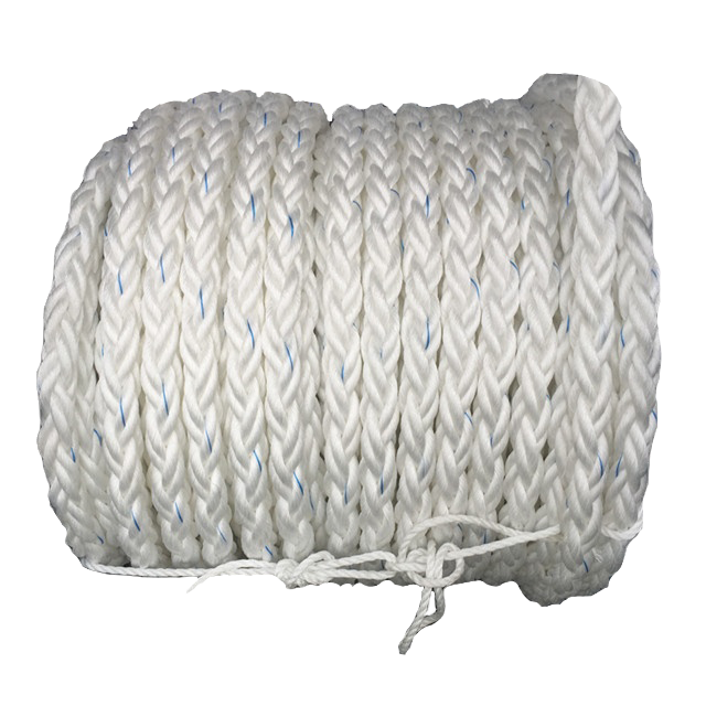 Groothandel 220 M Witte hoge sterkte PP polypropyleen 8 strengen 68 mm mooring touw voor het slepen 1