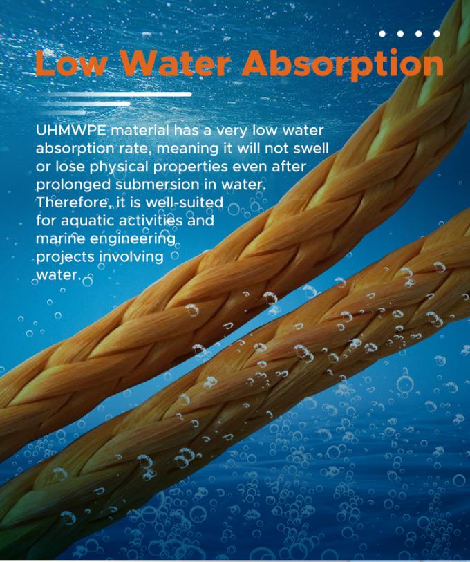 Hoge sterkte dubbel gevlochten polyester jas met Uhmwpe Marine sleeptouw 5