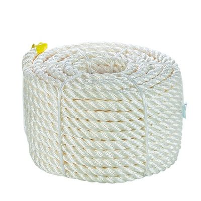 36mm 220m Elke rol 3 strengen Twist Nylon Marine touwen Witte kleur Met fabriekstestrapport