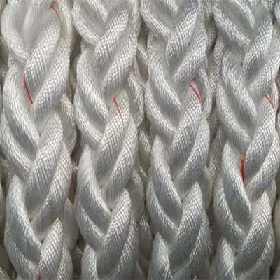 8 Strand Braided Polyester Mooring Rope Used For Ship Hawser Polyester With Coil Packing