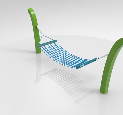 Openluchtboomschommeling 4 van de de Combinatiekabel van de Bundelpolyester Hangmat 1.5*0.8m