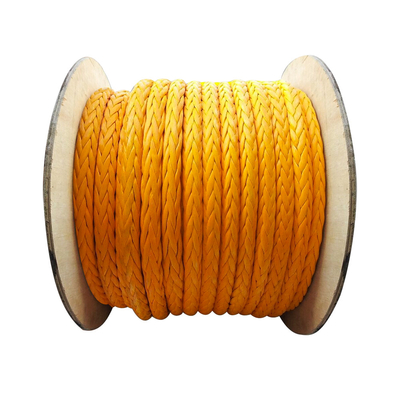 Flexibel 12-strengs enkelvoudig gevlochten UHMWPE Amsteel-touw met lage rek 1/4"