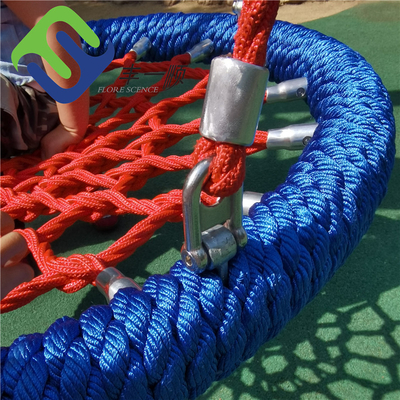 Hoogwaardige 100 cm rood-blauwe kleur vogelnestschommel voor speeltuin