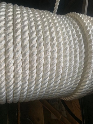 Maritiem vezel touw 3 strengen Nylon Twisted touw 36mm Mooring Tail Hawser Ship touw