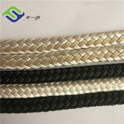 Meerdere kleuren 1/4&quot; - 1&quot; dubbel gevlochten nylon touw zeiltouw boot mooring touw