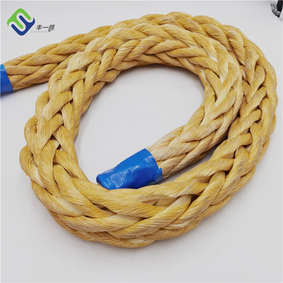 Drijvend hoog trekvermogen 12 streng gebreide UHMWPE aanlegtouw sleeptouw