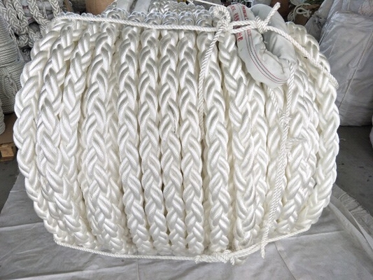 52mm*220m Moortouwen Pp Polyester Gemengd Moortouw 8 Streng Gebreide