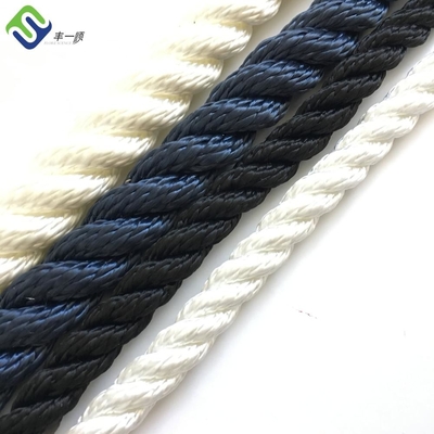 Hoge treksterkte 3 strengen gedraaid 4mm-60mm Nylon scheepsverbindingstouw Polyamide Boot zeilen