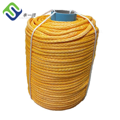 Hoog trekvermogen 12 strengen enkel gevlochten UHMWPE touwen 30 mm mooring touw