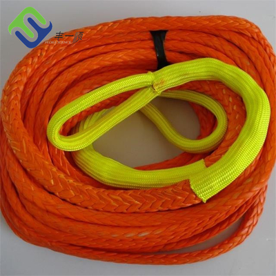 Hoog trekvermogen 12 strengen enkel gevlochten UHMWPE touwen 30 mm mooring touw