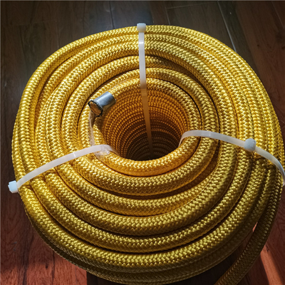 16mmx220m dubbel gevlochten geel HMPE touw met hoge breeklast