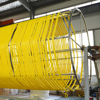 Zwaar 44 mm 96 mm 100% 12 Strand Uhmwpe Synthetische vezels Marine Tow Floating Rope