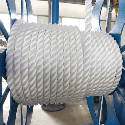 Hoge treksterkte 3 strengen gedraaid zeiltouw van nylonvezels Polyamide heftouw Nylon zeiltouw