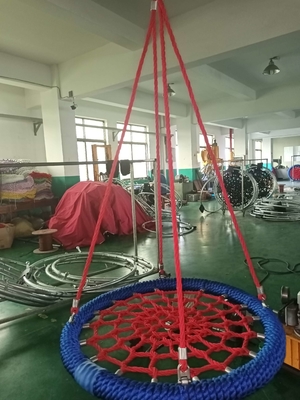 Grijze groene gemengde kleur 100cm diameter 12cm ring speeltuin Net Swing Met hoge laadcapaciteit
