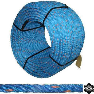 6 strengen PP combinatie touw 6x19 iwrc/fc 18mm/20mm met aangepaste kleur