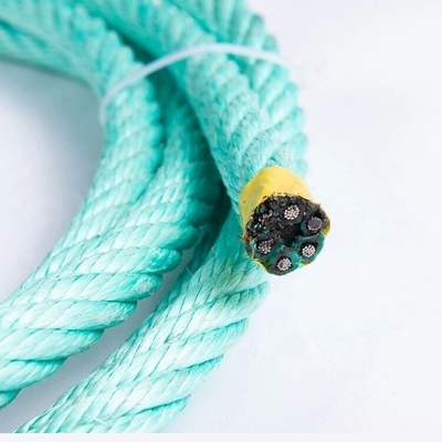 6 Strengte 18 mmx500m PP PE combinatie draad kern touw voor vissersschip sleep