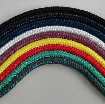 12mmx220m dubbel gevlochten nylon touw met aangepaste kleur Hot Sale Made in China