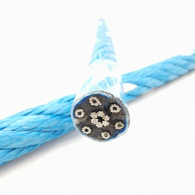 6 Strengte 18 mmx500m PP PE combinatie draad kern touw voor vissersschip sleep