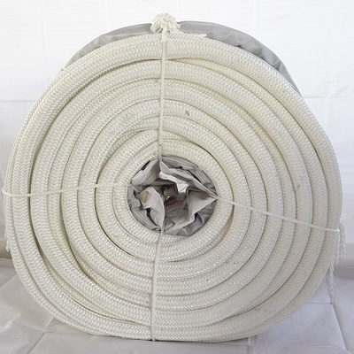 Witte kleur dubbel gevlochten mooring touw Nylon sleeptouw voor schepen