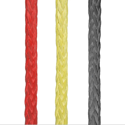 Hoge sterkte 12-streng gebreide UHMWPE synthetische vezel draad touw 48mm Diameter Voor zeeschepen slepen Mooring Steel Hinge Bag
