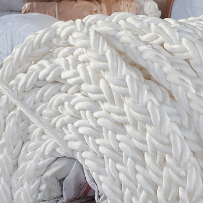 56 mm/64 mm/76 mm 8 Streng Polyester Marine Mooring Rope Met Hoge MBL