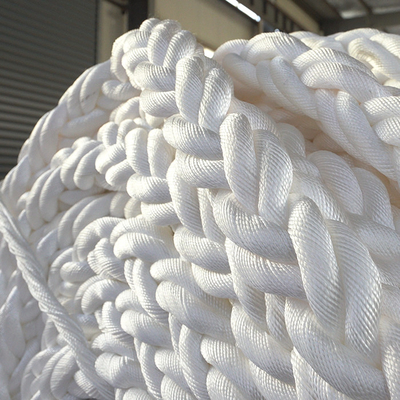 56 mm/64 mm/76 mm 8 Streng Polyester Marine Mooring Rope Met Hoge MBL