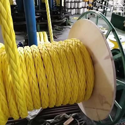 Hoge sterkte 10mm 12mm 12 Strand Uhmwpe Fiber Winch Braid Line Marine Sail Rope Yacht