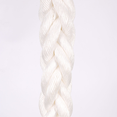Witte hoge sterkte PP polypropyleen 8 strengen 64 mm mooring touw voor zeeverbinding