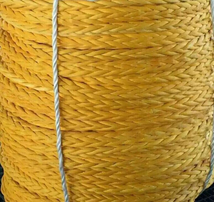 Hoge sterkte 10mm 12mm 12 Strand Uhmwpe Fiber Winch Braid Line Marine Sail Rope Yacht