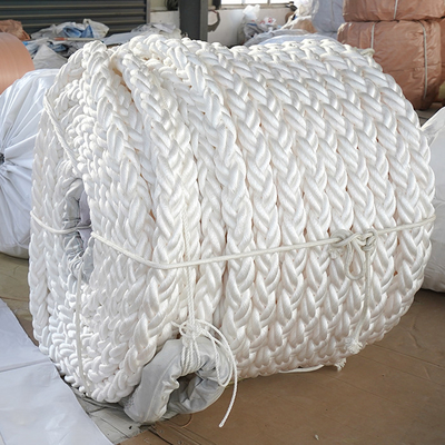 Hoge sterkte 48mm-96mm 8 Strand Polypropyleen Pp Danline Mooring Ship Towing Rope Prijs