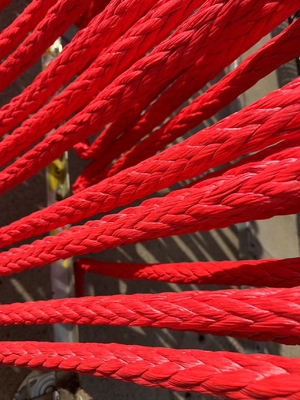 Hoog trekvermogen 12 strengen gevlochten Uhmwpe scheepsverbindingstouw Lier sleeptouw