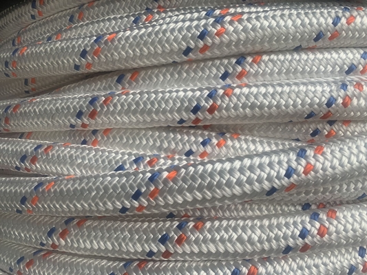 Dubbel gevlochten polyester hoes 12 strengen Uhmwpe touw 48mmx500m