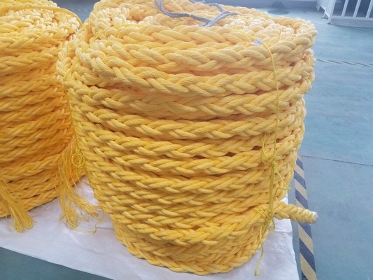 64 mm 8 streng gebreid PP Multifilament Marine Mooring Floating Rope