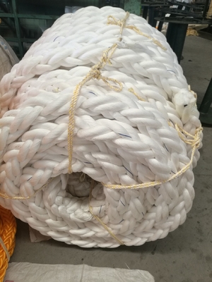High Tensile 56mm Floating Polypropylene Ship Mooring Rope 8 Strands Geflechte PP Marine Towing Cable