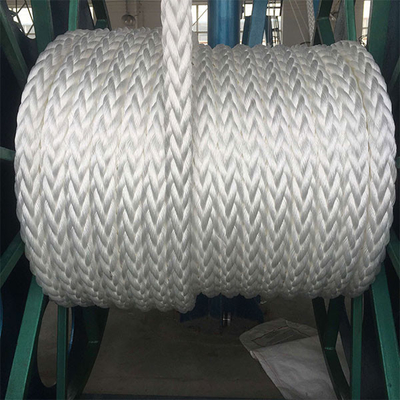 Witte nylonvezel touw 8 strengen 50 mm nylon touw Hawser touw voor schip