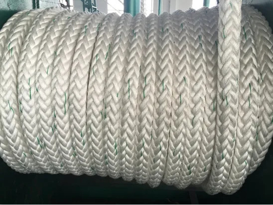 Witte nylonvezel touw 8 strengen 50 mm nylon touw Hawser touw voor schip