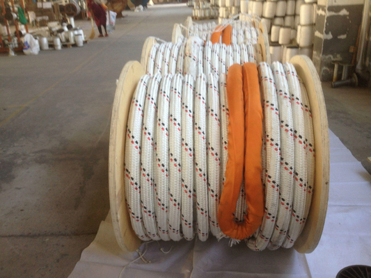 Hoge sterkte dubbel gevlochten polyester jas met Uhmwpe Marine sleeptouw