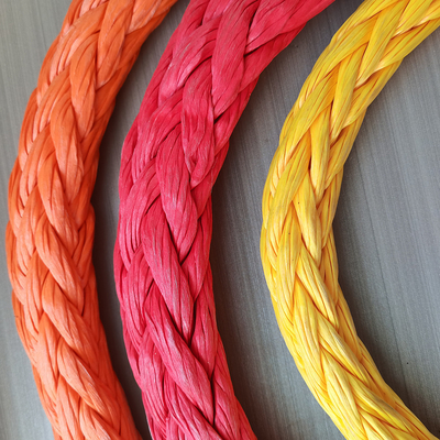 Zwaar 44 mm 96 mm 100% 12 Strand Uhmwpe Synthetische vezels Marine Tow Floating Rope