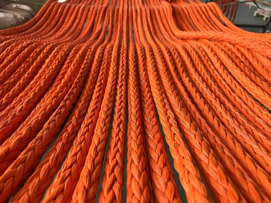 100% Uhmwpe touw 12mm 12 strengen gevlochten hoge sterkte droogbaar touw winch sleeptouw
