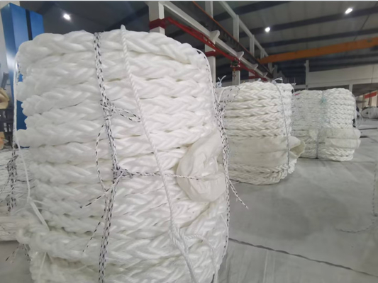 64 mm 8 streng gebreid PP Multifilament Marine Mooring Floating Rope