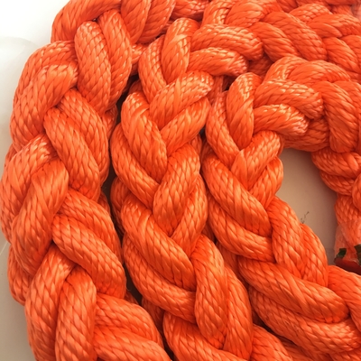 Hoge Sterkte 8-strengs Polyester Afmeer- en Meerpaal Touw voor Schepen 48mm-120m Diameter