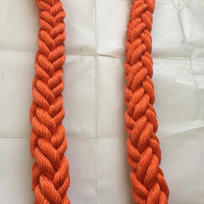 Hoge Sterkte 8-strengs Polyester Afmeer- en Meerpaal Touw voor Schepen 48mm-120m Diameter