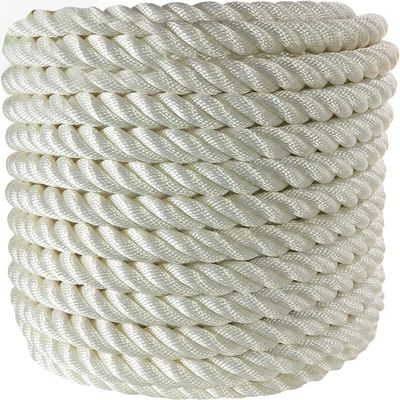 3-strengs nylon touw 4mm-56mm aangepaste lengte voor vissen en marine