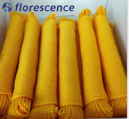 Groothandel Hoge Treksterkte Kleurrijk PE 3-strengs Polyethyleen Gevlochten Touw